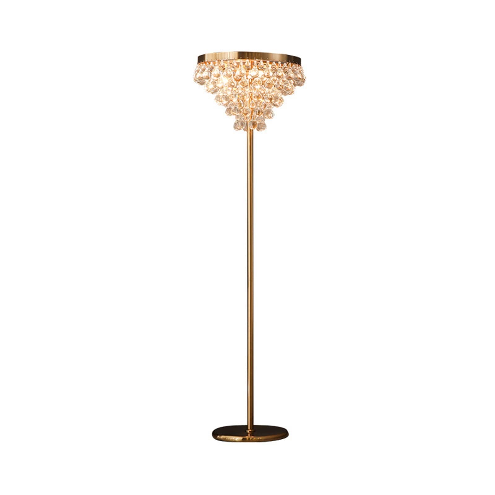 Floor Lamp Modern Crystal Led Floor Lamps Luxury Golden Standing